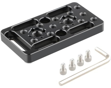 Käseplattenschaltplatte Kamera Käseplatte Mit 1/4in-20 & 3/8in-16-Gewinde Für DSLR Käfig