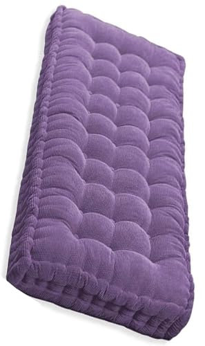 Outdoor Indoor Gartenbank Kissen Sofa Matratzenauflage für 1/2/3-Sitzer Schaukelstuhl Bequeme Sitzfläche und Lehne Kissen Lila Farbe 110 x 55 cm