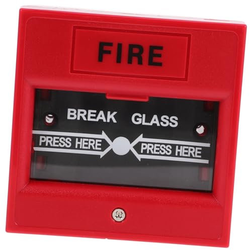 NUOBESTY Bouton Alarme Incendie Sécurité Domestique Interrupteur Bris Verre Urgence Sortie Feu Facile à Utiliser