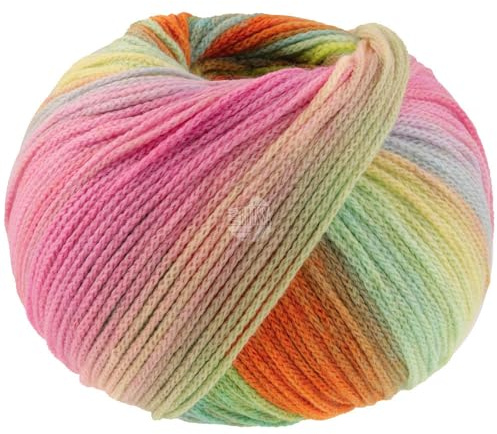 Lana Grossa Farfalla 05 - Apricot/Orange/Pink/Rosa/Pistazie/Hell-/Mint-/Seegrün/Hellgelb