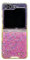 for Samsung Galaxy Z Flip 4 Custodia Creative Trasparente Glitter BackCover Glitter Bling Custodia in Silicone TPU Shockproof Case Coperture Bumper Gel Soft Custodia per Samsung Galaxy Z Flip 4 ,Rosa