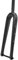 Forcella rigida per bici da corsa gravel, forcella in fibra di carbonio 700C, forcella anteriore per bici con freno a disco, tubo dritto/conico da 1-1/8, perno passante da 12×100 mm (nero lucid