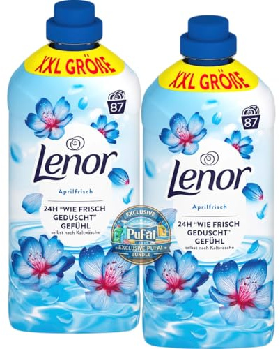 Weichspüler – Aprilfrisch Duft – 87 WL – 1,827 l – 2er Pack – Für weiche & angenehm duftende Wäsche