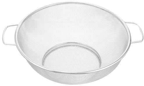 IMIKEYA Stainless Steel Fine Mesh Colander Basket for Draining Fruits Vegetables Rice Strainer Bowl Kitchen Sink Over Sink Strainer Filter Filtered Water Draining Tool