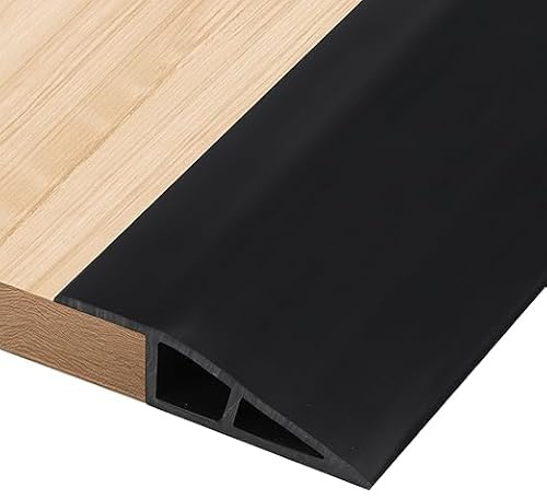 Rampa autoadhesiva de goma de PVC para silla de ruedas, reductor de umbral, tira de transición de umbral de puerta, molduras de umbral para puertas, alfombras, pisos, baldosas, bordes, scooters (1 cm