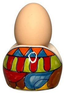 Gall&Zick Eierbecher aus Keramik - Spülmaschinenfest- Handbemalt- Set von 4