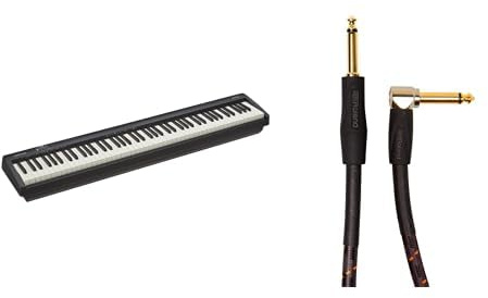 Roland FP-10 88-Note Digital Piano with Gold Series Patch Cable Angled