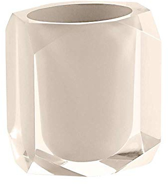 Gedy Chanelle Portacepillos, Harz, Beige, 7 x 9 x 10,5