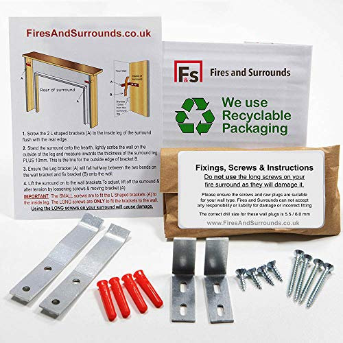 Premium Fireplace Hidden Fitting Brackets for Wooden fire surrounds