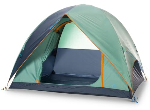 Kelty TALLBOY Family + Car Camping Tent, 4 or 6 Person Freestanding Overnight Shelter, Large Capacity, Tall Height, Stuff Sack Included