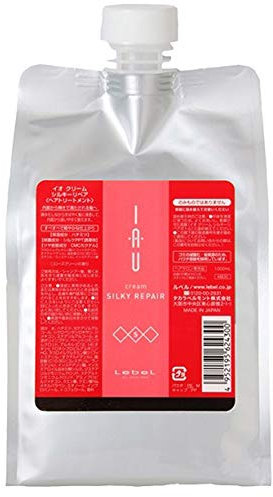 Lebel IAU Cream Silky Repair Hair Treatment - 1000ml - Refill (Green Tea Set)