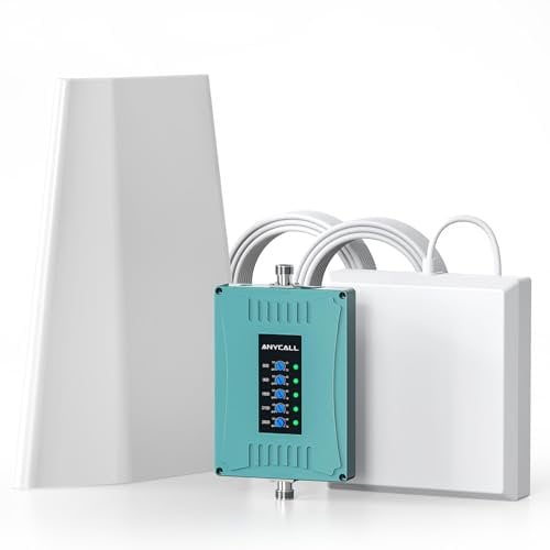 ANYCALL Amplificador Señal Movil para Banda 1/3/7/8/20, Amplificador de Cobertura Movil para Hogar Oficina, Boost 5G 4G LTE gsm para Movistar Orange Vodafone Más, Admite Varios Dispositivos