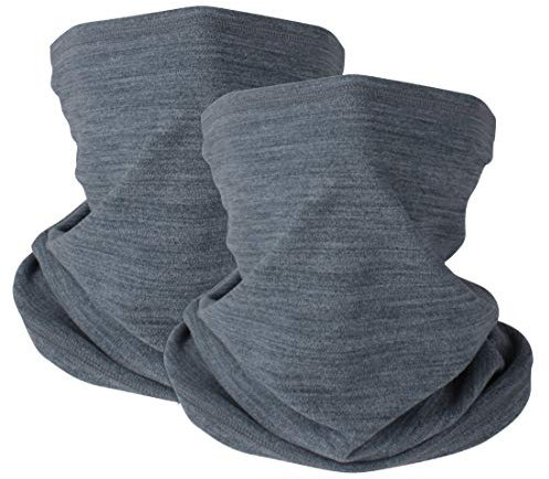 HEGCOIIE 2 Stück Damen Herren Winter Loop Schal Weichem Fleece Halswärmer Winddicht Ski Maske Schlauchschal Warmer für Skifahren Laufen Radfahren