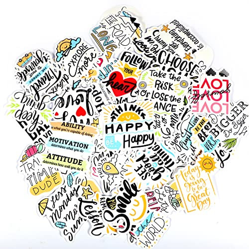 Savita 50pcs Positive Stickers Inspirational Stickers Motivational Stickers Laptop Stickers for Teens Students Inspirational Stickers Waterproof Vinyl Stickers