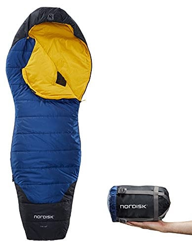 Nordisk Puk +10° Curve Schlafsack L blau/schwarz 2022 Schlafsack