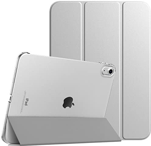 TiMOVO Hülle für iPad (A16) 11 Generation 11 Zoll 2025/iPad 10 Generation 10,9 Zoll 2022, Unterstützt Auto Schlaf/Aufwach Schutzhülle, Transluzent Hart PC Rückhülle, Silber