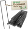 SeedPal 50 Picchetti in Acciaio Robusto Non Galvanizzato - Per Telo di Pacciamatura, Recinzione e Rete - 150mm di Lunghezza, 25mm di Larghezza, Ø 3mm