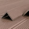 Home Deluxe - WPC Abschlussleiste FINEA - Farbe Dunkelbraun, 10 Stück - 110 x 4,5 x 4,5 cm I Abschlussprofil Abdeckleiste Abschlussschiene