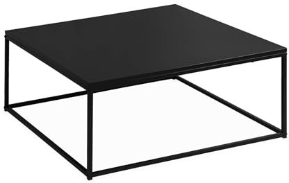 Alice's Home - Table Basse. Industrielle. Structure métal Noir. L 80 x l 80 x H 36cm