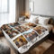 Stepdiy Decke mit 9 Fotos und Text 150x200cm, Decke Personalisiert mit Fotos für Mama Papa Oma, Fotodecke mit Eigenem Fotos für Personalisierte Geschenke
