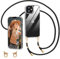 Nupcknn Handykette für iPhone 11 Hülle mit Band,Ultra Dünn Transparent Handyhülle (Abnehmbar Einstellbar) Necklace mit Kordel zum Umhängen Kameraschutz Handy Kette Stossfest Schutzhülle(Transparent 1)