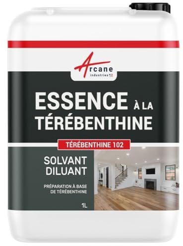 Essence à la térébenthine pour bois, cuir - 1 L - ARCANE INDUSTRIES