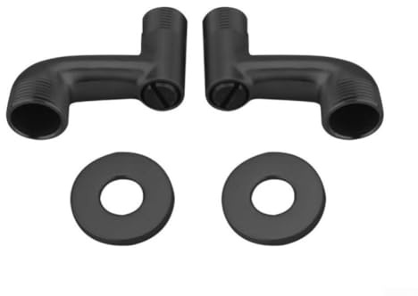 Adaptateur de robinet mitigeur de douche, G1/2 à G3/4 bras réglables pour robinet de baignoire, support mural, accessoires de mélangeur de salle de bain pour salle de bain (noir)