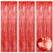 Lametta Vorhang,Glitzervorhang Lametta,Lametta Vorhang Rot,Party Deko,Glitzer Vorhang,Deko Geburtstag,Fringe Lametta Fotowand Hintergrund Metall Tinsel Valentinstag Girlande Luftballons Deko