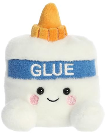 Aurora® Adorable Palm Pals™ Gooey Glue™ Stofftier im Taschenformat – Spiel im Taschenformat – Sammelspaß – Weiß, 12,7 cm
