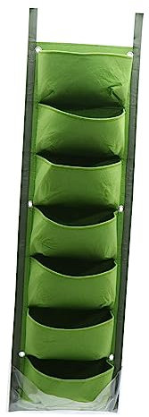 BESPORTBLE Bolsa De Cultivo Impermeable Jardineras De Pared Verticales Jardinera Vertical De Fresas Macetero para Colgar En La Pared Maceta Vertical Bolsillo Puesto De Plantas Tela De Fieltro