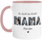 Generisch Muttertag Foto-Tasse Personalisiert Geschenk für Mama mit eigenen Foto Fototasse Muttertags Geschenk Muttertagsgeschenk Tasse Blumenkranz Geschenk Geburtstag (MAMA Foto & Name - Rosa)