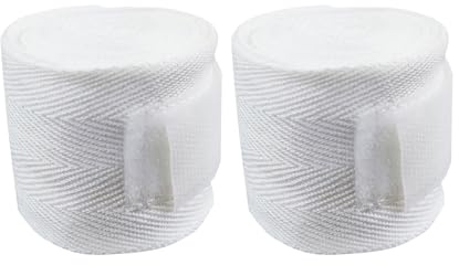 TUKEVA 2 Stück Boxbandagen 3 Meter Bandagen Boxen Kampfsport Bandagen | Boxbandagen aus Baumwolle für Männer und Frauen - Bandagen Boxen für Kickboxen, MMA, Boxer & Sparring mit Beutel