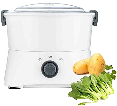 Electric Potato Peeler - Effortlessly Peel Potatoes with One-Button Machine for Kitchen & Commercial Use - Automatic Salad Rotating Tool & Quick Vegetable Peeling Device