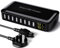 Sanicata USB Charging Station - 8 in 1 USB Charger with 4ft Extension Cord, USB Multiport Charger with LED Display, USB Charging Hub for Apple iPhone, iPad, Samsung, Tablet, Travel, Home, Office-black