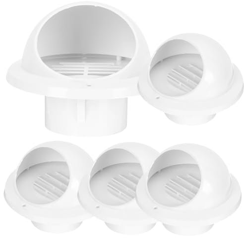 HONMEET 5stücke Flachtrocknerentlüftung Kaminentlüftungsschutz Kunststoff Entlüftungskappen Windschutzabdeckung Für Entlüftung Entlüftungsschutzabdeckung Rauchabzugs