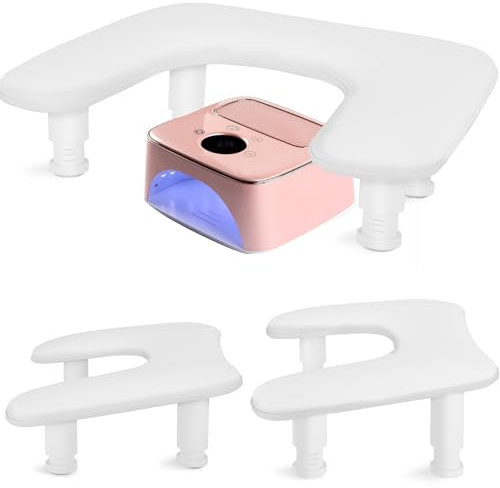Adjustable Nail Arm Rest Pillow, Ergonomic Rotating & Height Adjustable Hand Rest for Nails, PU Leather & Memory Foam, Ideal for Nail Salons and Professionals