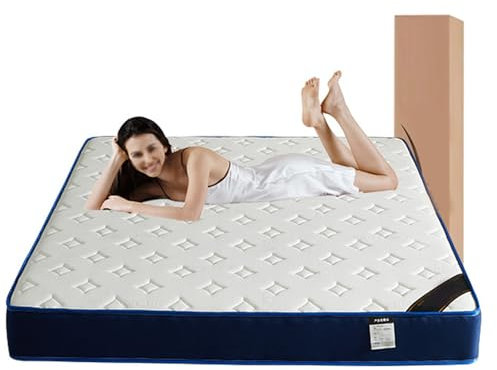 Doppel-Matratze,Hybrid-Matratze, Mittelgroßes Plüsch-Feeling, Memory-Schaum,Matratze in Einer Box Und Taschenfedern,22cm,100X190cm