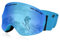 Queshark Skibrille, Skibrille mit Doppelter Sphärischer Linse, UV400 Schutz, Anti-Beschlag & Anti-Glare, Helm kompatibel, Snowboardbrille für Männer Frauen Jugend