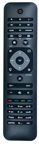 Dakana Fernbedienung für Philips 242254990467 für Philips Fernseher TV Fernbedienung Kompatibel mit Fernbedienung Philips YKF308-001 996590000449