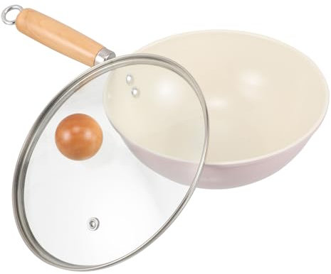 BELLIFFY Kleiner Antihaft-wok Mit Klappgriff Und Deckel Vielseitige Pfanne Für Induktion Und Gasherde Für Tägliches Kochen Gleichmäßige Wärmeverteilung Einfache Reinigung