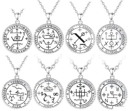 WACEH Jewelry 925 Sterling Silber Erzengel Michael Halskette Gabriel Azrael Camael Jophiel Amulett Anhänger Religiöser Schmuck Necklaces Earrings