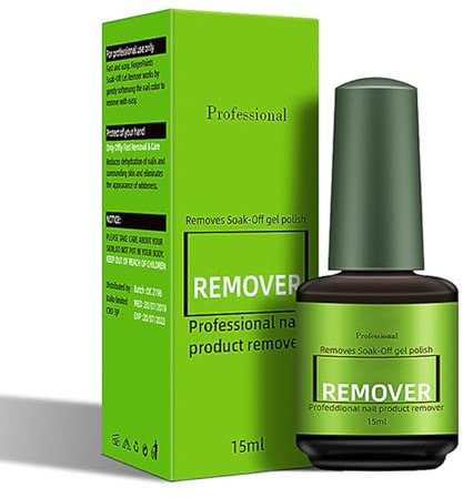 Nagellackentferner für Gelnägel - Entfernt Schnell und Einfach Gelnägel, Acryl und Shellack mit Nagelfeile - 15ml Gel Remover Nägel - Gel Nail Polish Remover für Frauen Nail Art
