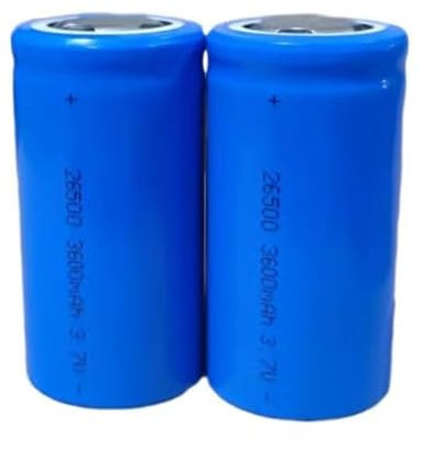 NBNBN Batterie au Lithium 3,7 V 3600mAh Batterie de Sauvegarde de Grande capacité Rechargeable Batterie de Grande capacité pour Les Lampes solaires Lumineuses, 2 PCS