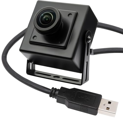 Svpro 5MP 30fps Fisheye USB Kamera, 200° Ultra Weitwinkel Low Light Industriekamera mit IMX335 Sensor für Machine Vision, Sicherheitsüberwachung,UVC Plug & Play für Windows/Mac/Linux/Android