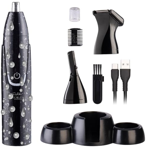 Sichler Beauty Nasentrimmer: 3in1-Akku-Nasenhaar-, Barthaar- & Augenbrauentrimmer, 500 mAh, USB-C (Trimmer, Augenbrauen Trimmer, Hair)