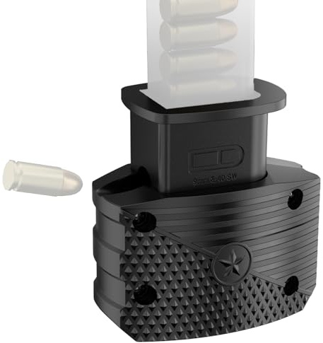 Caricatore Rapido Mag, per Pistole Calibro 9 Mm/.40. Garantisce un Caricamento Efficiente, Stabile e Veloce, per Il Paintball e I Giochi Tattici