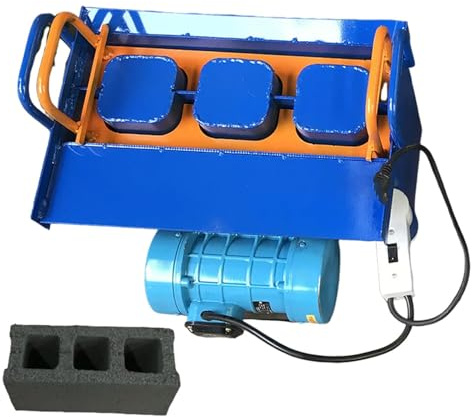 Concrete Block Making Machine, 45s Fast Forming, Vibration Frequency 212 Times/Min, 30 Bricks/Hour for Home and Farm Use