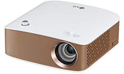 LG PH150G - Proyector Minibeam Portátil con batería incorporada (HD 1280x720, LED, contraste 100,000:1, 130 lúmenes) - Blanco [VERSION UK]