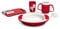 Ornamin Demenz-Set Thermo 6-teilig | Hilfsmittel zur Unterstützung von selbstständigem Essen und Trinken | Melamin, Speise-Set, Spezial-Esshilfen und Trinkhilfen, Senioren-Hilfsmittel, Pflege-Geschirr
