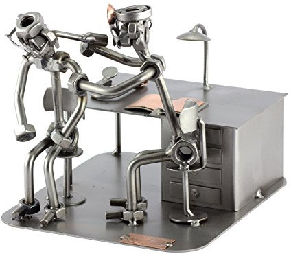 Steelman24 I Schraubenmännchen HNO-Arzt Mit Persönlicher Gravur I Made in Germany I Handarbeit I Geschenkidee I Stahlfigur I Metallfigur